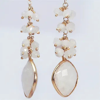 Rainbow Moonstone Earrings