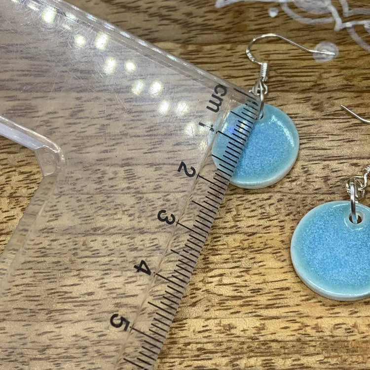 Vera - Porcelain Earrings: Small Flower Print