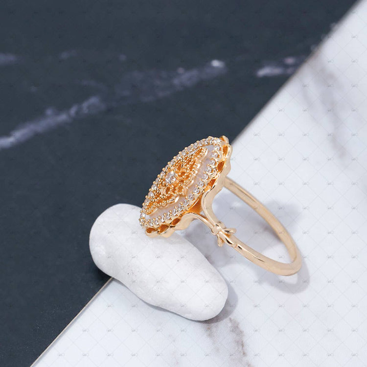 Silver Vintage Shell Ring
