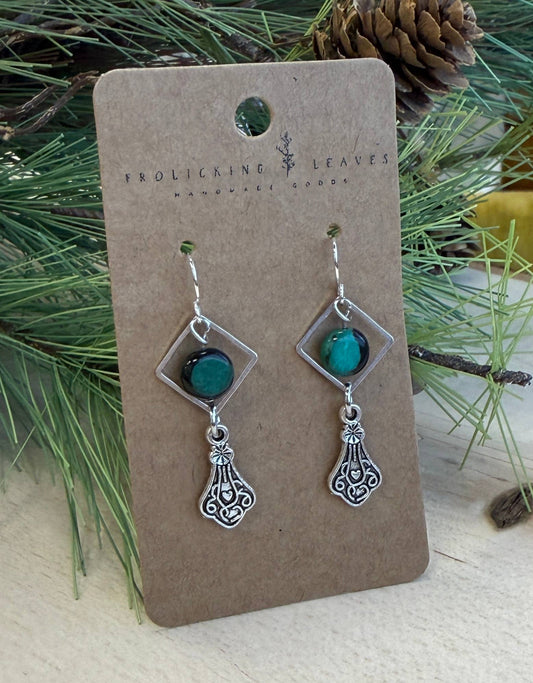Turquoise Vintage Drop Earrings