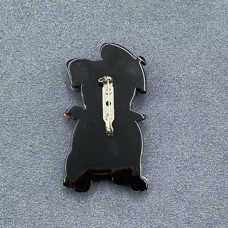 Bulldog Acrylic Brooch