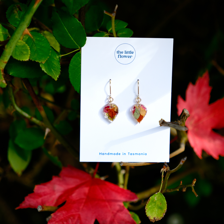 Autumn Leaf Dangle Earrings