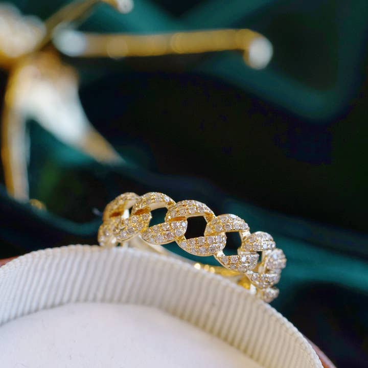 Sterling Silver Chain Ring