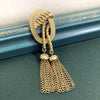 Golden Tassel Brooch
