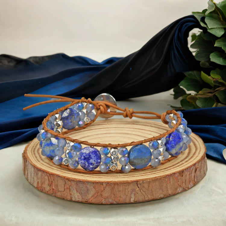 Lapis Lazuli Wrap Bracelet