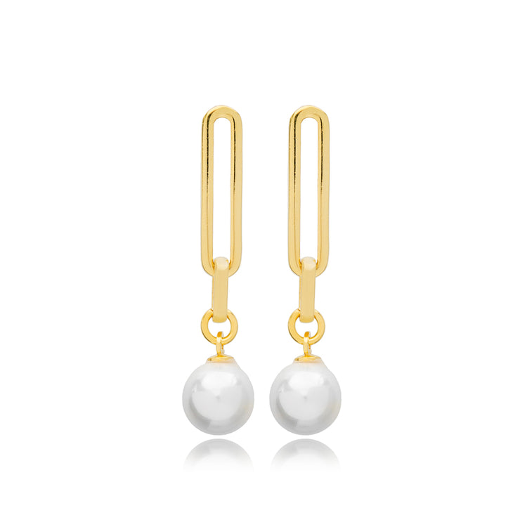 Pearl Drop Silver Earring