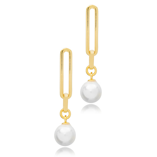 Pearl Drop Silver Earring