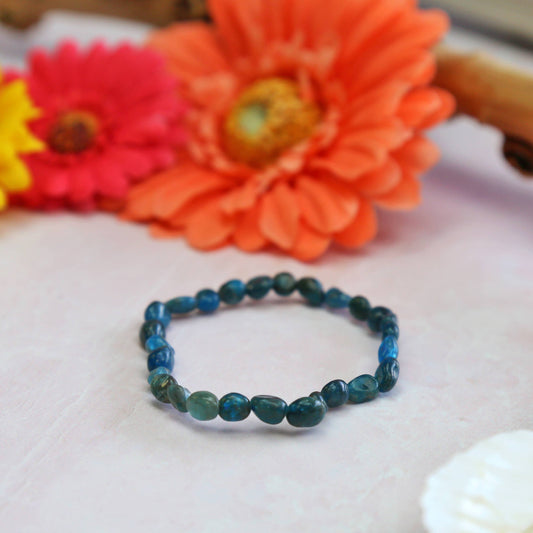 Apatite Nuggets Stretch Bracelet
