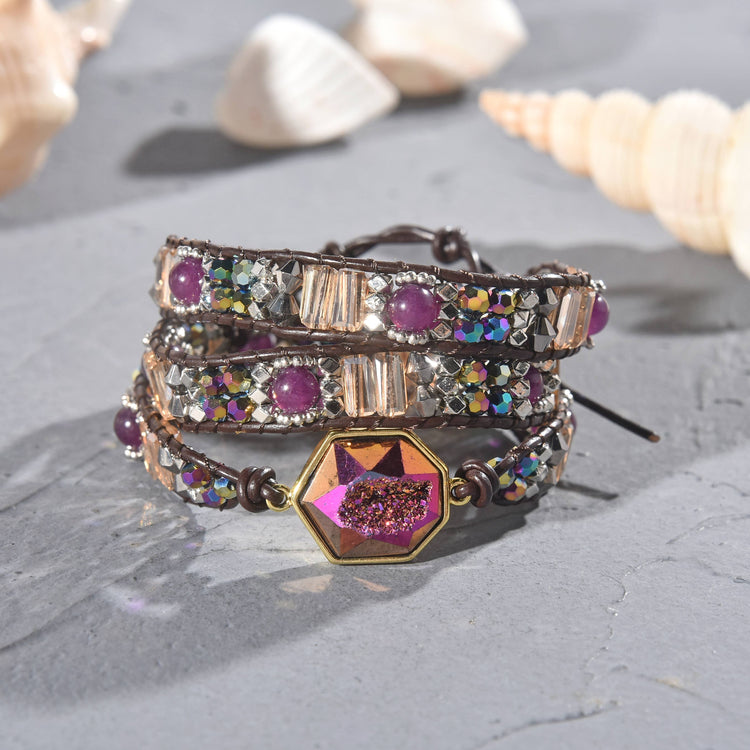Amethyst Super Bracelet Hand Crafted