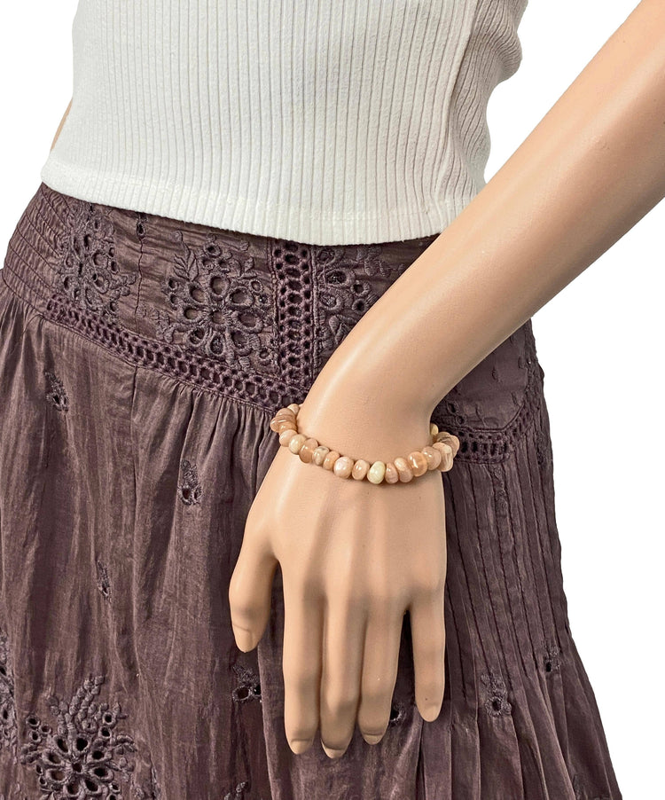 Sunstone Nuggets Stretch Bracelet