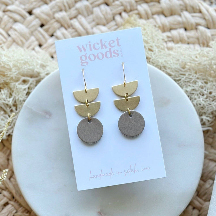 Tumwater: Mossy Rock Earrings