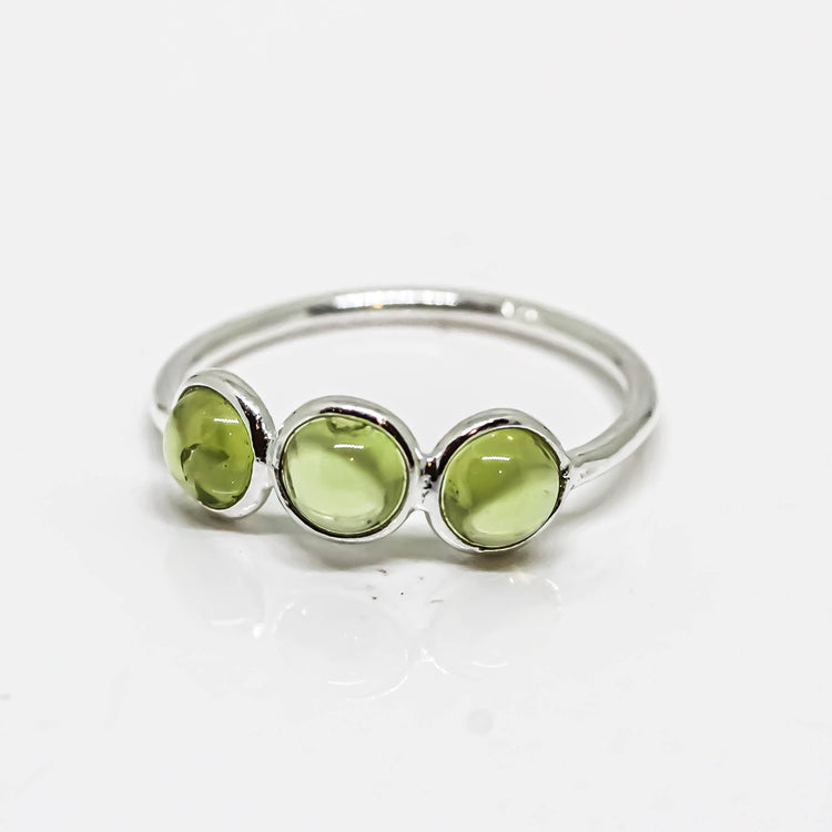 Peridot Ring Sterling Silver 925