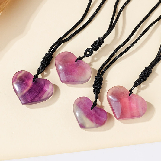 Fluorite Heart Necklace
