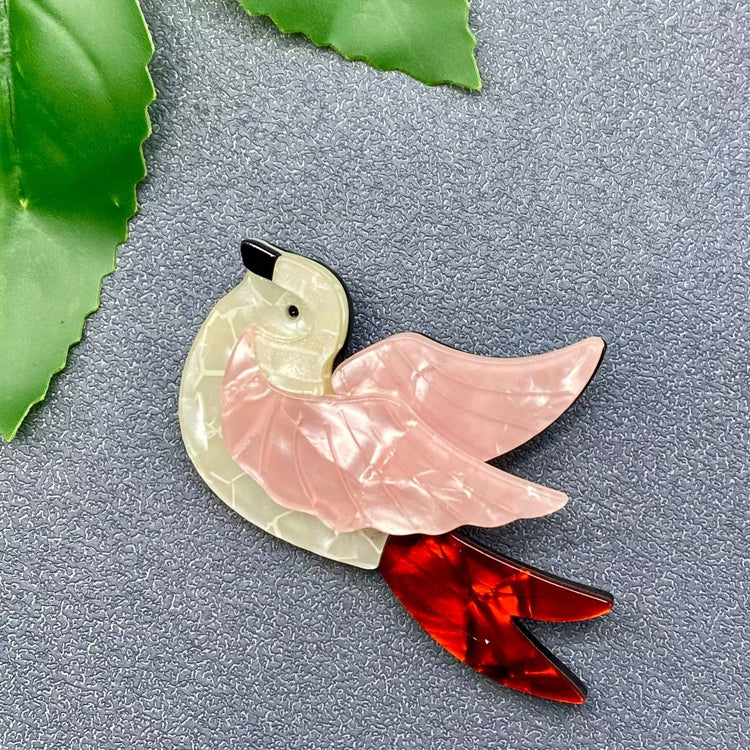 Bird Acrylic Brooch