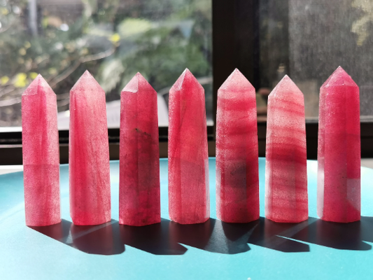 Strawberry Quartz Tower - Calming: 7-8cm