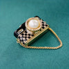 Vintage Camera Brooch in Blue