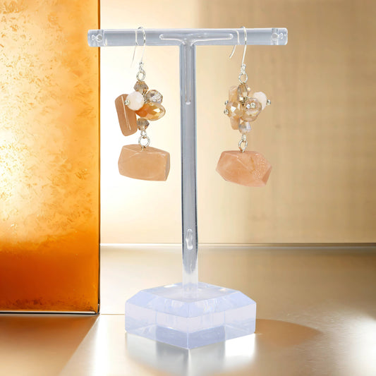 Sunstone Dangle Earrings