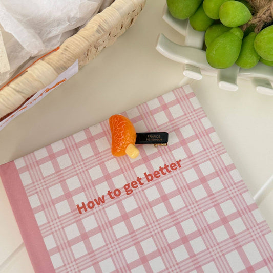 Tangerine Fruit Popsicle Side Bangs Clip