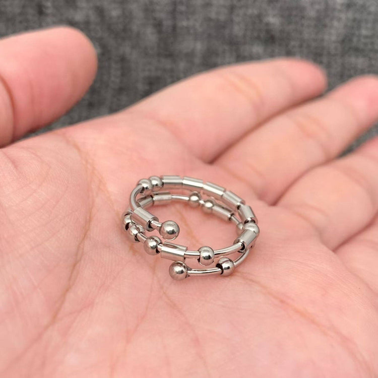 Morse Code Adjustable Ring: BFF