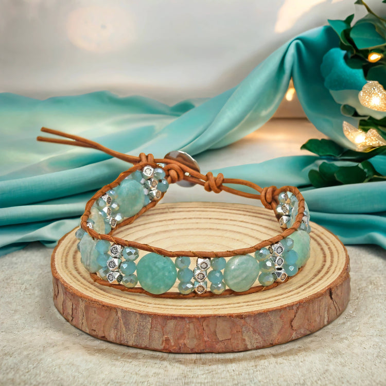 Amazonite Wrap Bracelet