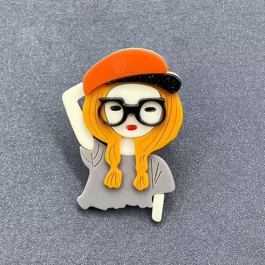 Creative Beauty Acrylic Brooch