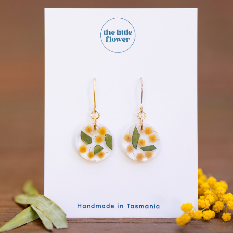 Native Wattle Dangle Earrings - The Native Collection