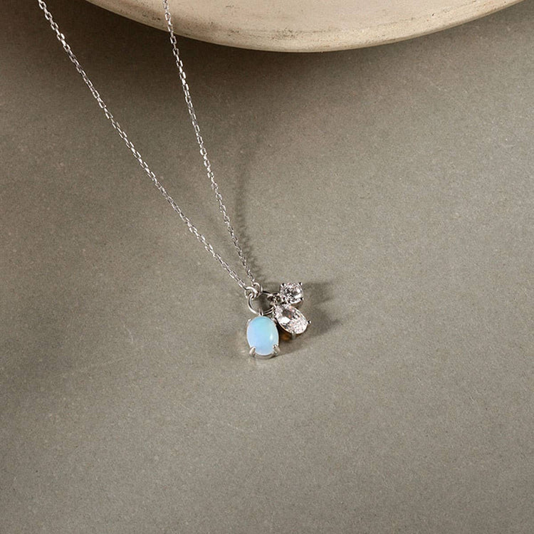 Moonstone and Sparkle Necklace