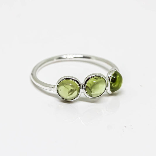 Peridot Ring Sterling Silver 925