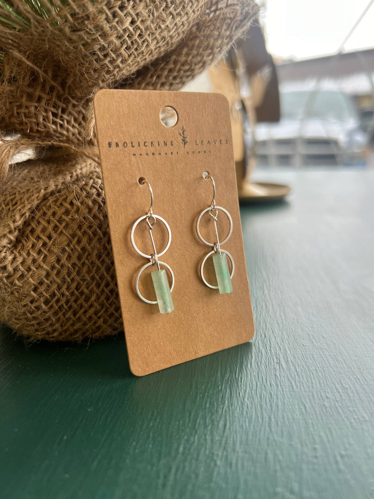 Aventurine Loop Earrings