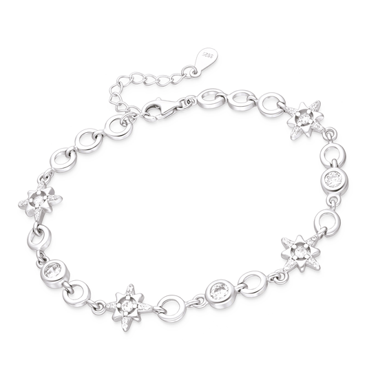 Silver Stars Bracelet