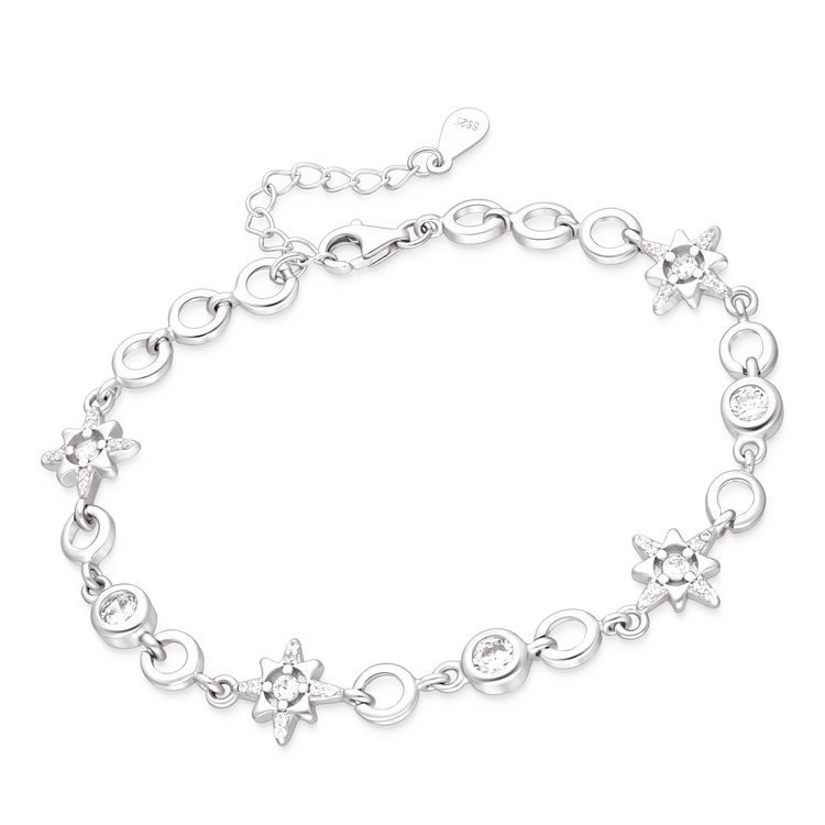 Silver Stars Bracelet