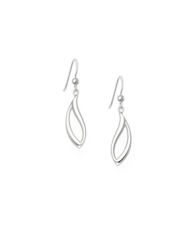 Silver Leaf Earrings