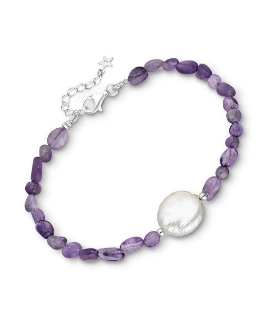 Amethyst Silver Bracelet