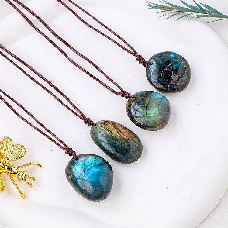 Labradorite Necklace - Shimmering Magic & Play of Color