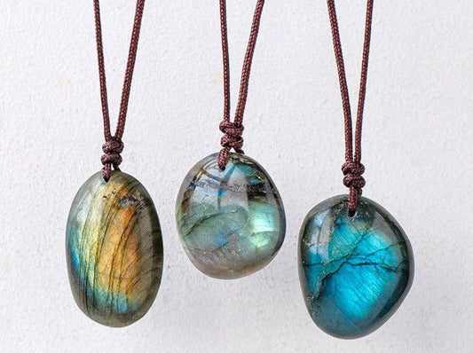 Labradorite Necklace - Shimmering Magic & Play of Color