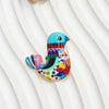 Graffitti Bird Acrylic Brooch
