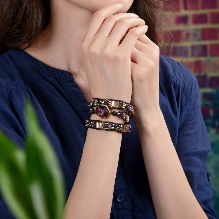 Amethyst Super Bracelet Hand Crafted