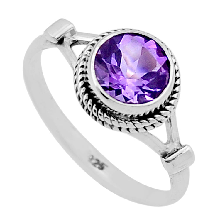 Amethyst Silver Ring