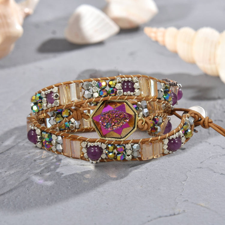 Amethyst Super Bracelet Hand Crafted