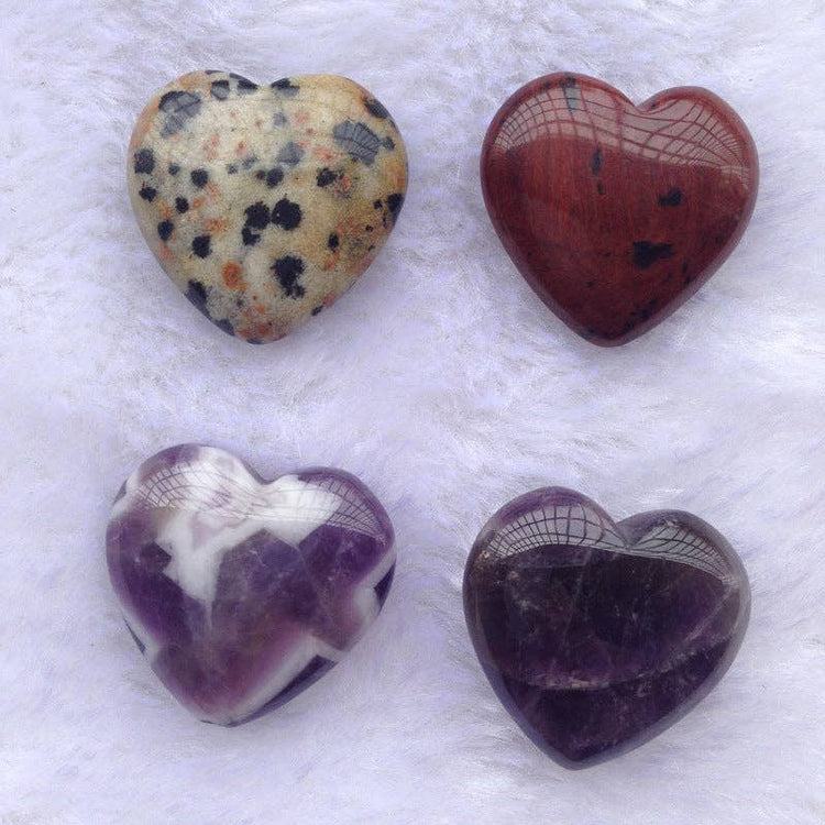 Crystal Heart Set - 10-Pack of Small Healing Hearts
