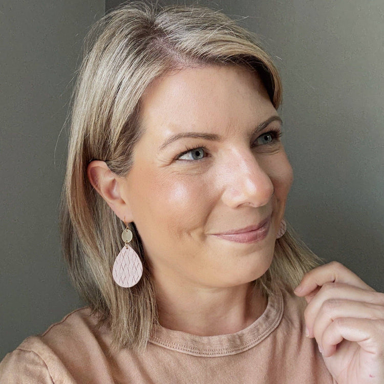 Dew Drop | Rose Braid Earrings