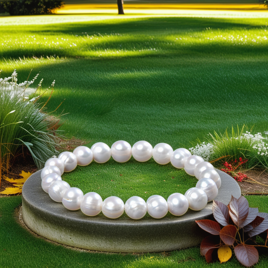 Freshwater Pearl Bracelet: White