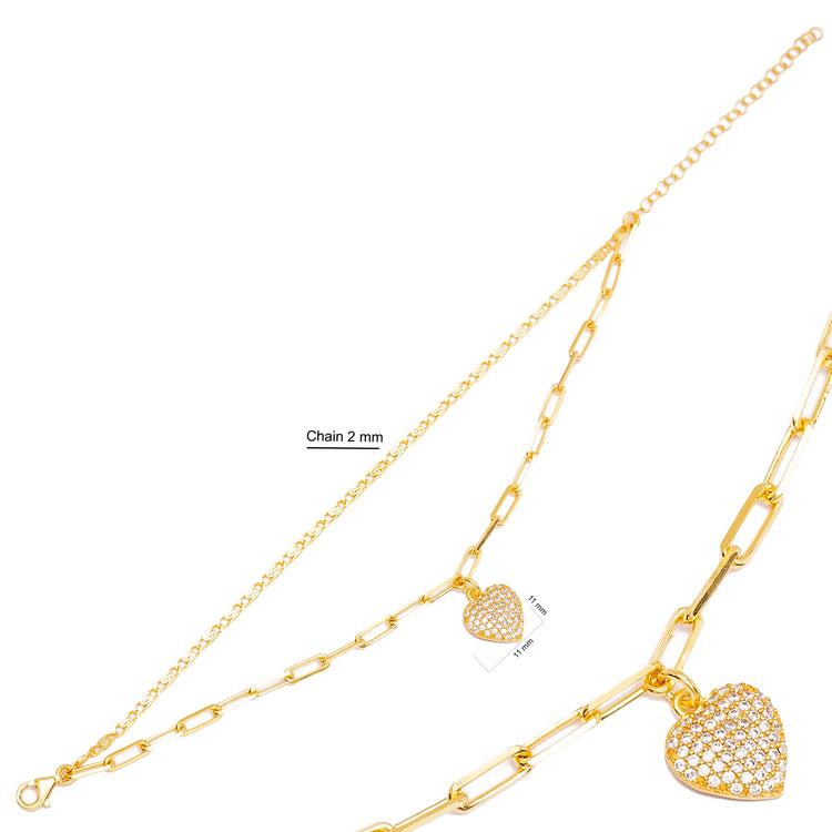 Gold Heart Bracelet