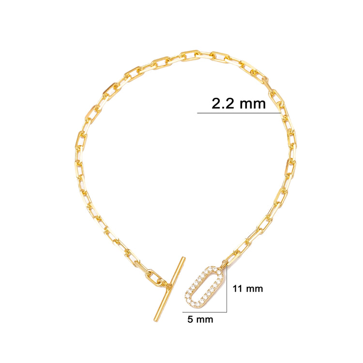 T-Bar Link Chain Bracelet