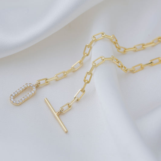 T-Bar Link Chain Bracelet