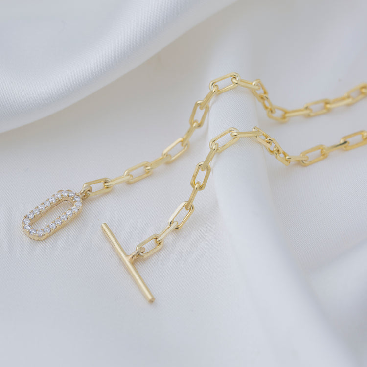 T-Bar Link Chain Bracelet