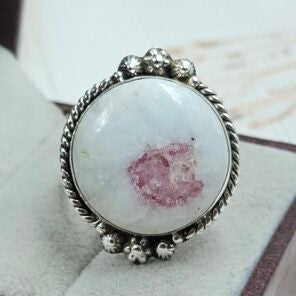 Cinnabar Silver Ring