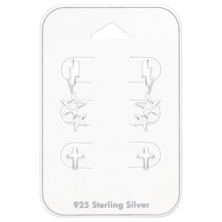 Sterling Silver Stud Set