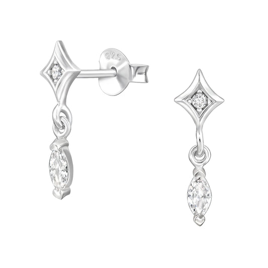 Crystal Set Stud Earrings