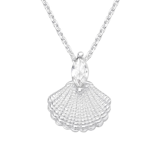 925 Silver Necklace Marquise
